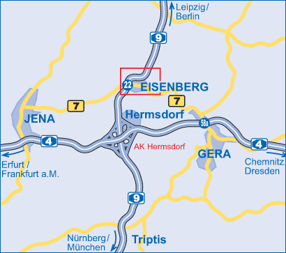 Anfahrt Umland